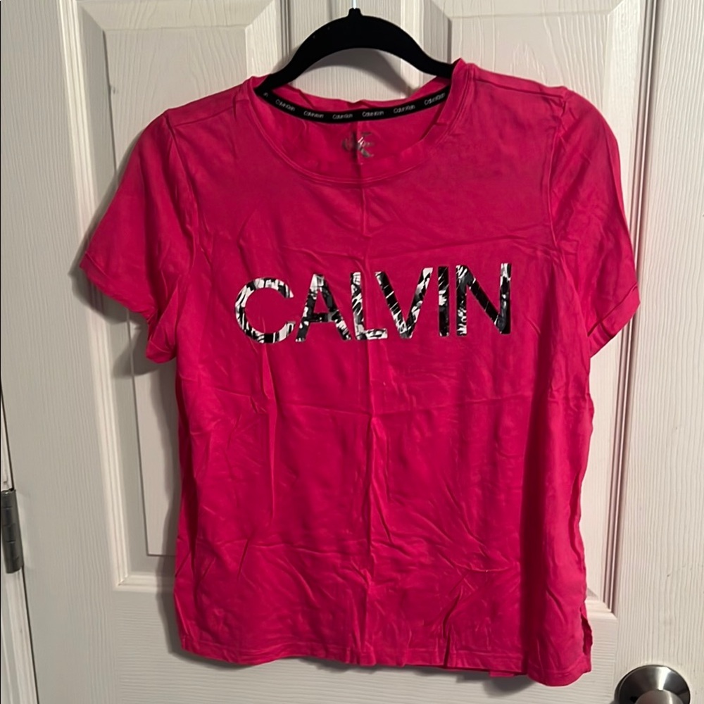Calvin Klein Pink Graphic Short Sleeve Tee